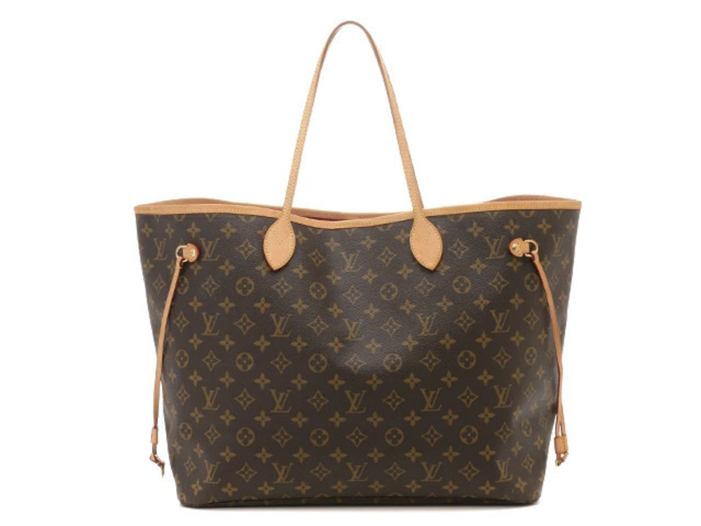 Louis Vuitton Monogram Tote Pivoine Bag Neverfull Brown
